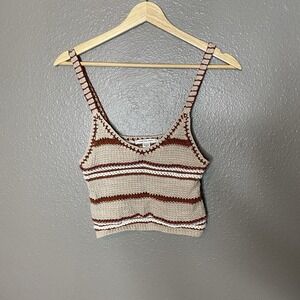 Women's American Eagle Outfitters Knit Tank Top Crop Top Size Xsmall